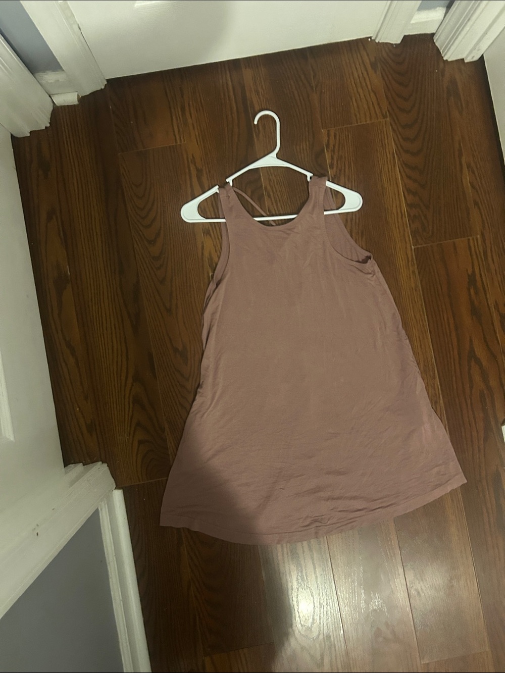 RVCA Mauve Scoop Neck Dress X Straps in Back